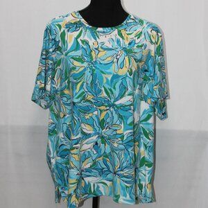 Allison Daley Woman's Floral Knit Top